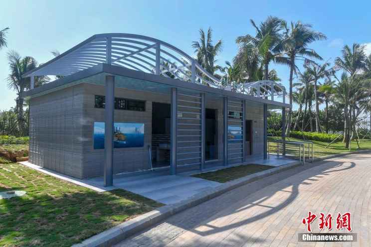 3D打印旅游廁所亮相海南 造價近80萬元