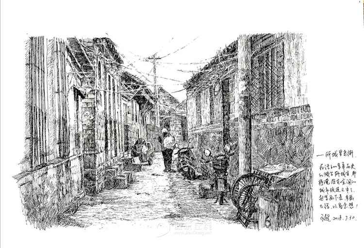 【鋼筆畫】所城記錄（組圖）